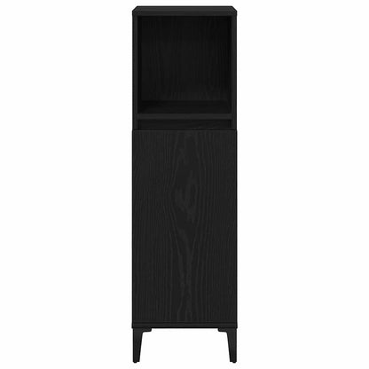 Badeværelsesmøbel Sæt Med Skuffe 3 Pcs Sort 30 X 30 X 180 Cm - Billede 9