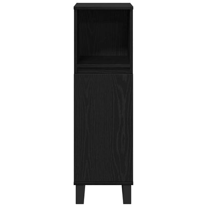 Badeværelsesmøbel Sæt Med Dør 3 Pcs Sort 30 X 30 X 190 Cm - Billede 9