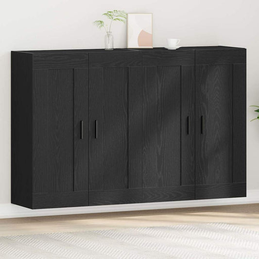 Væghængt Skab 2 Pcs Artisan Eg 160 X 34 X 90 Cm Konstrueret Træ - Hovedbillede