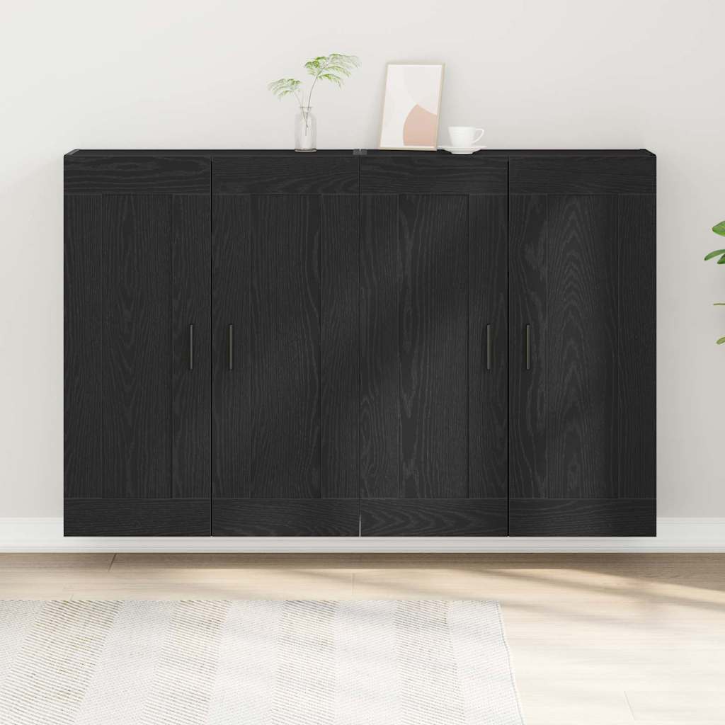 Væghængt Skab 2 Pcs Artisan Eg 160 X 34 X 90 Cm Konstrueret Træ - Billede 4