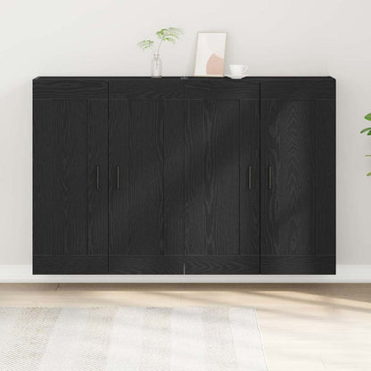 Væghængt Skab 2 Pcs Artisan Eg 160 X 34 X 90 Cm Konstrueret Træ - Billede 4