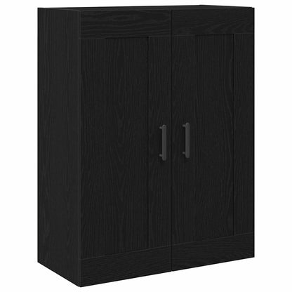 Highboard 2 Pcs Sort Eg 69,5 X 34 X 180 Cm Konstrueret Træ - Billede 4