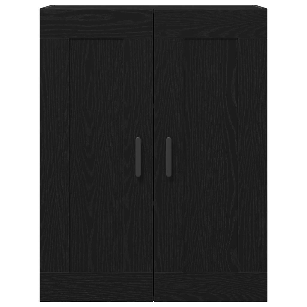 Highboard 2 Pcs Sort Eg 69,5 X 34 X 180 Cm Konstrueret Træ - Billede 5