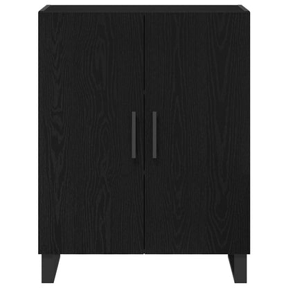 Highboard 2 Pcs Sort Eg 69,5 X 34 X 180 Cm Konstrueret Træ - Billede 6