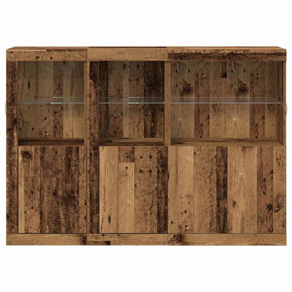 Sideboard Gammelt Træ 142,5 X 37 X 100 Cm Konstrueret Træ - Billede 6