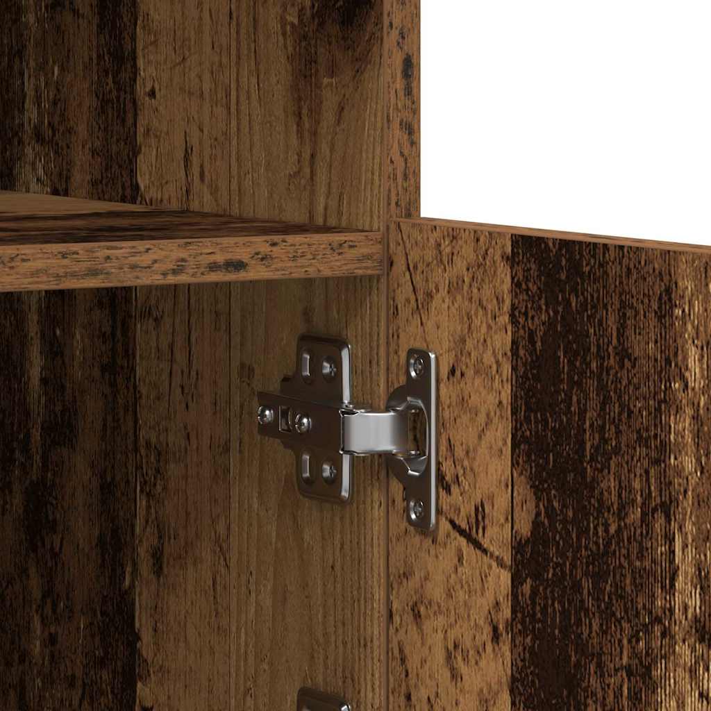 Sideboard Gammelt Træ 123 X 37 X 100 Cm Konstrueret Træ - Billede 11