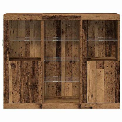 Sideboard Gammelt Træ 123 X 37 X 100 Cm Konstrueret Træ - Billede 6