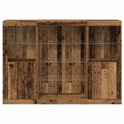 Sideboard Gammelt Træ 142,5 X 37 X 100 Cm Konstrueret Træ - Billede 6