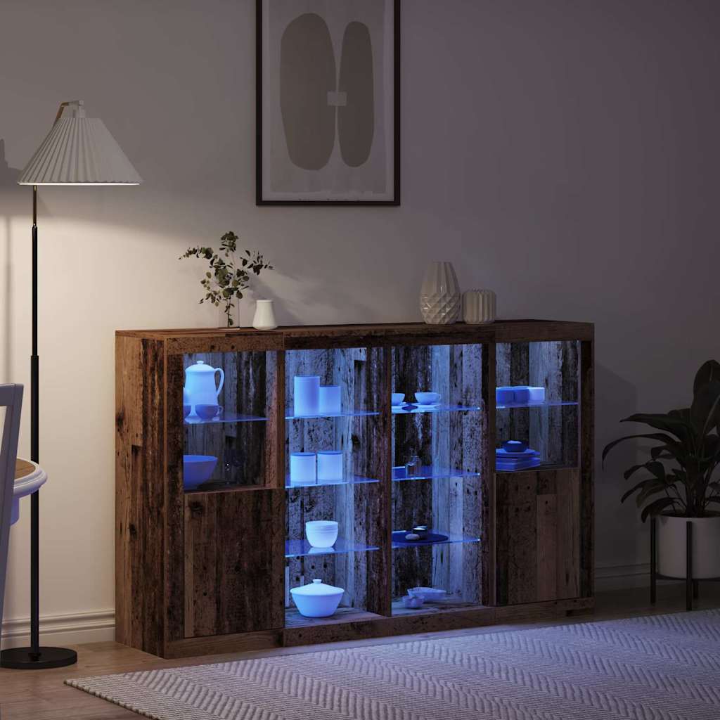 Sideboard Gammelt Træ 163 X 37 X 100 Cm Konstrueret Træ - Billede 5
