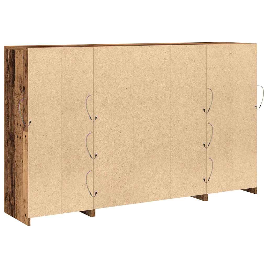 Sideboard Gammelt Træ 163 X 37 X 100 Cm Konstrueret Træ - Billede 9
