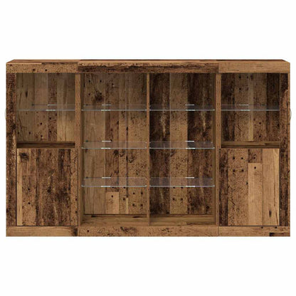 Sideboard Gammelt Træ 163 X 37 X 100 Cm Konstrueret Træ - Billede 6