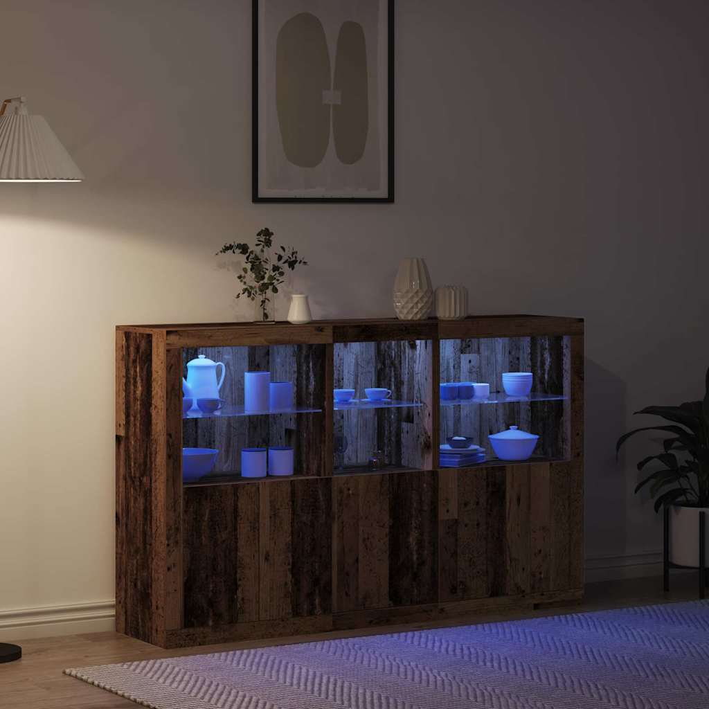 Sideboard Gammelt Træ 162 X 37 X 100 Cm Konstrueret Træ - Billede 5