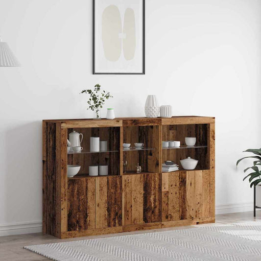 Sideboard Gammelt Træ 162 X 37 X 100 Cm Konstrueret Træ - Hovedbillede