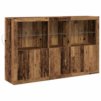 Sideboard Gammelt Træ 162 X 37 X 100 Cm Konstrueret Træ - Billede 2