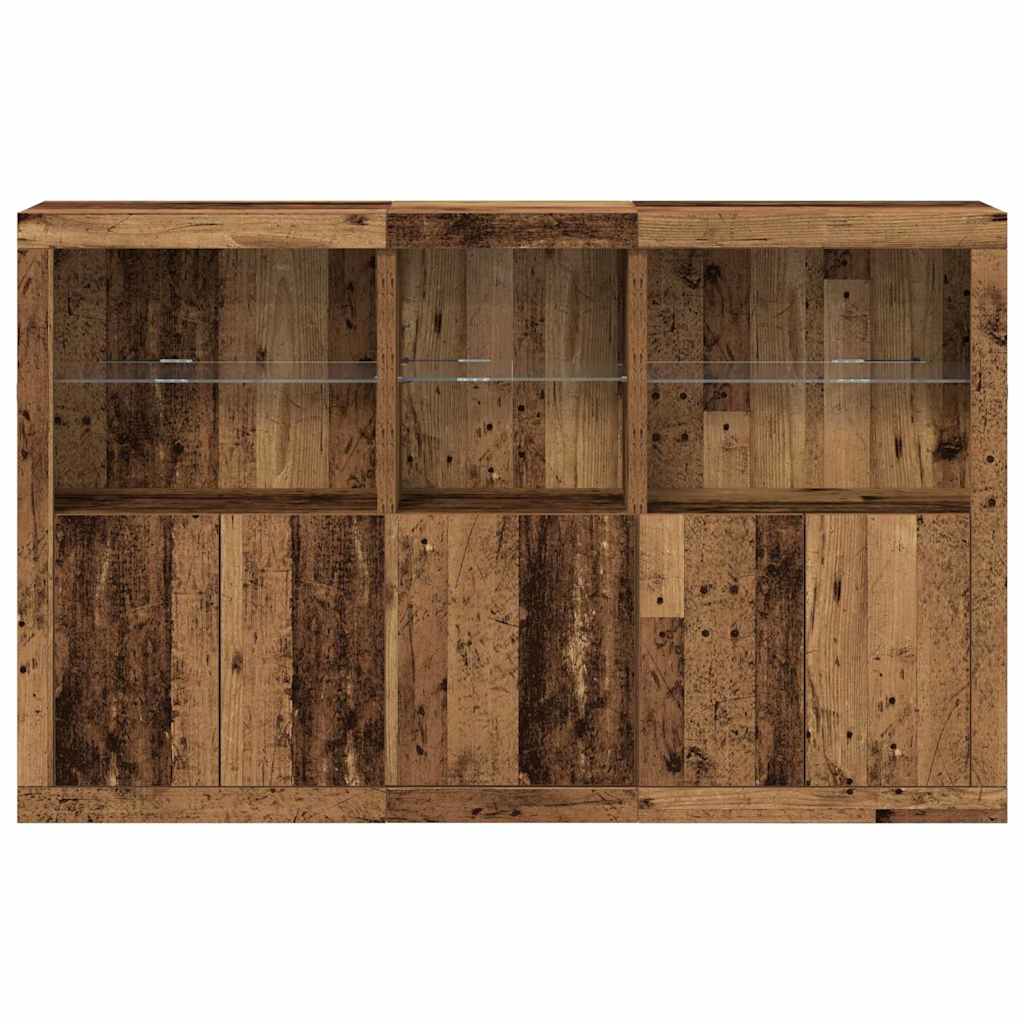 Sideboard Gammelt Træ 162 X 37 X 100 Cm Konstrueret Træ - Billede 6