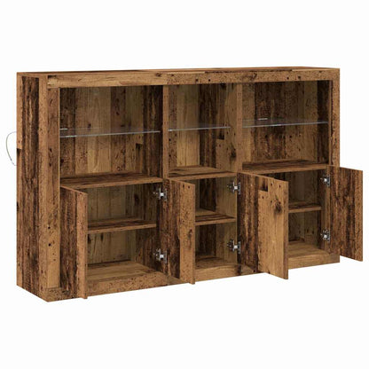 Sideboard Gammelt Træ 162 X 37 X 100 Cm Konstrueret Træ - Billede 7