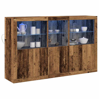 Sideboard Gammelt Træ 162 X 37 X 100 Cm Konstrueret Træ - Billede 3