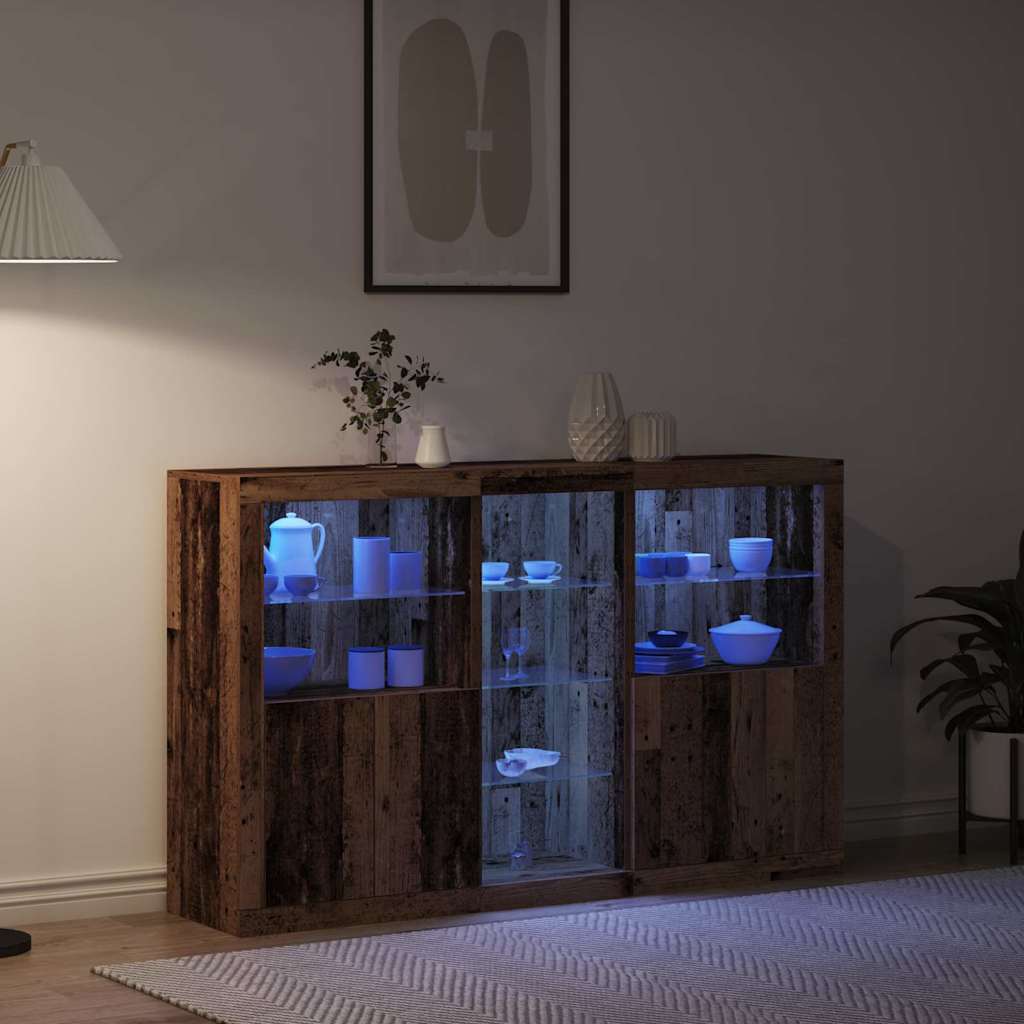 Sideboard Gammelt Træ 162 X 37 X 100 Cm Konstrueret Træ - Billede 5