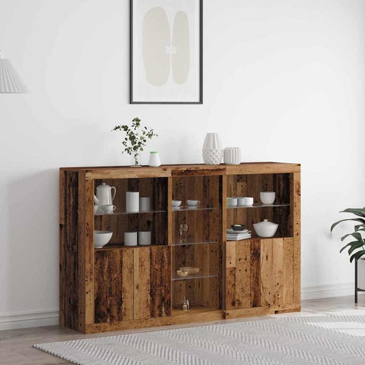 Sideboard Gammelt Træ 162 X 37 X 100 Cm Konstrueret Træ - Hovedbillede