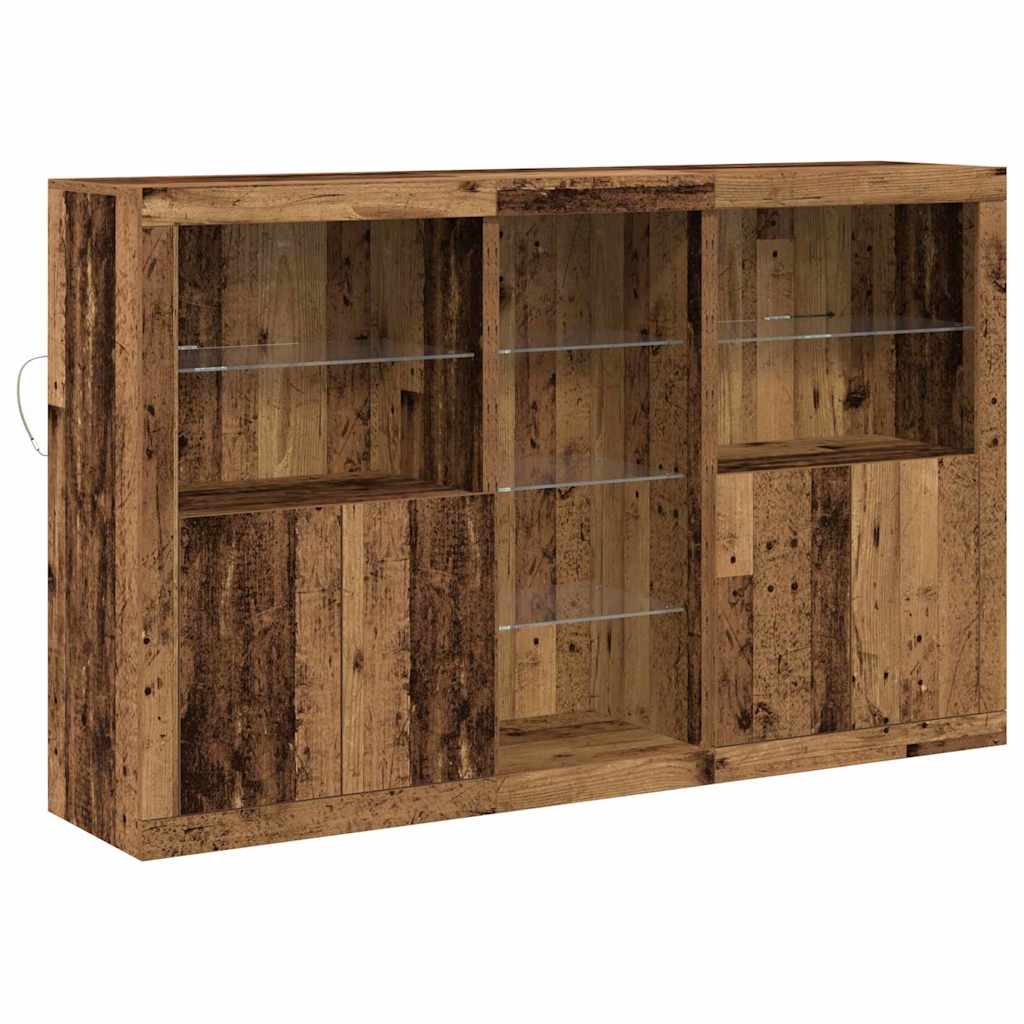Sideboard Gammelt Træ 162 X 37 X 100 Cm Konstrueret Træ - Billede 2