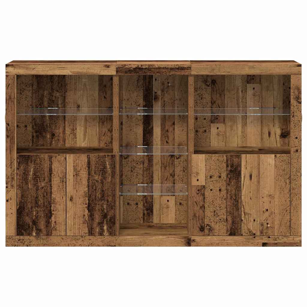 Sideboard Gammelt Træ 162 X 37 X 100 Cm Konstrueret Træ - Billede 6