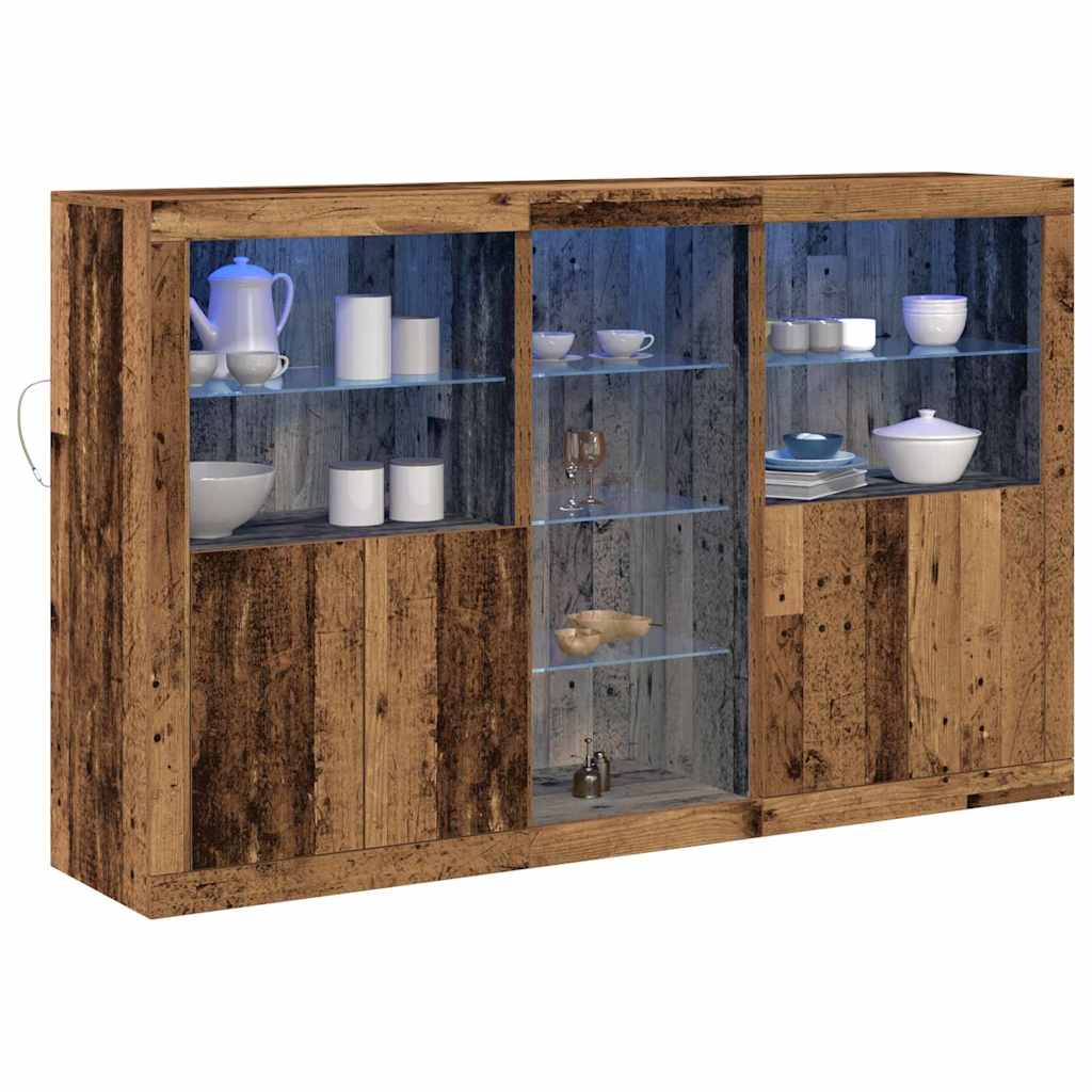 Sideboard Gammelt Træ 162 X 37 X 100 Cm Konstrueret Træ - Billede 3
