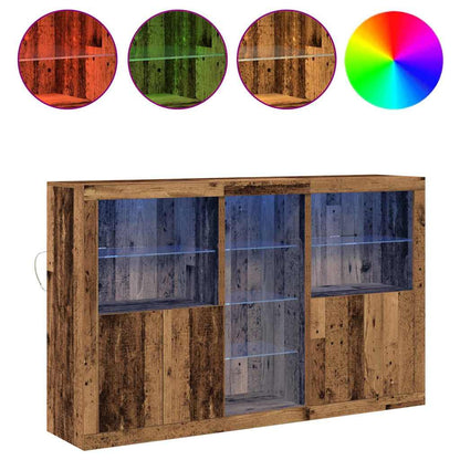 Sideboard Gammelt Træ 162 X 37 X 100 Cm Konstrueret Træ - Billede 4