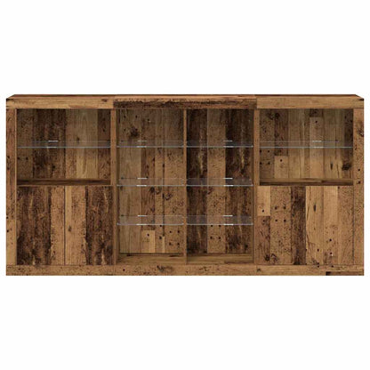 Sideboard Gammelt Træ 202 X 37 X 100 Cm Konstrueret Træ - Billede 6