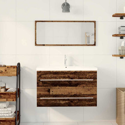 Badeværelsesskabsunder Gammelt Træ 80 X 38.5 X 48 Cm - Billede 4