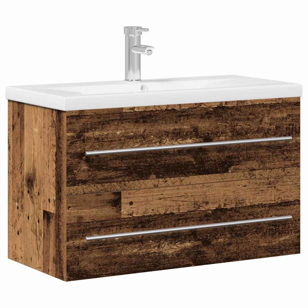 Badeværelsesskabsunder Gammelt Træ 80 X 38.5 X 48 Cm - Billede 2