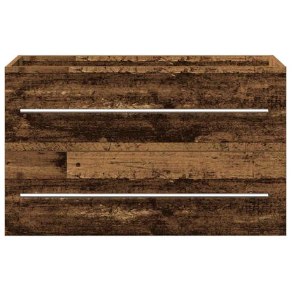 Badeværelsesskabsunder Gammelt Træ 80 X 38.5 X 48 Cm - Billede 8