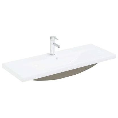 Vaskeskab Vægmonteret Sort Eg 100 X 39 X 62 Cm Konstrueret Træ - Billede 5