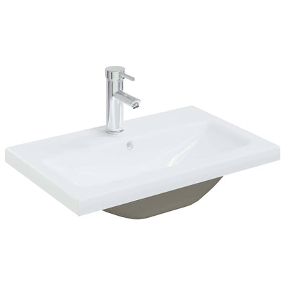 Vaskeskab Vægmonteret Sort Eg 60 X 39 X 62 Cm Konstrueret Træ - Billede 5