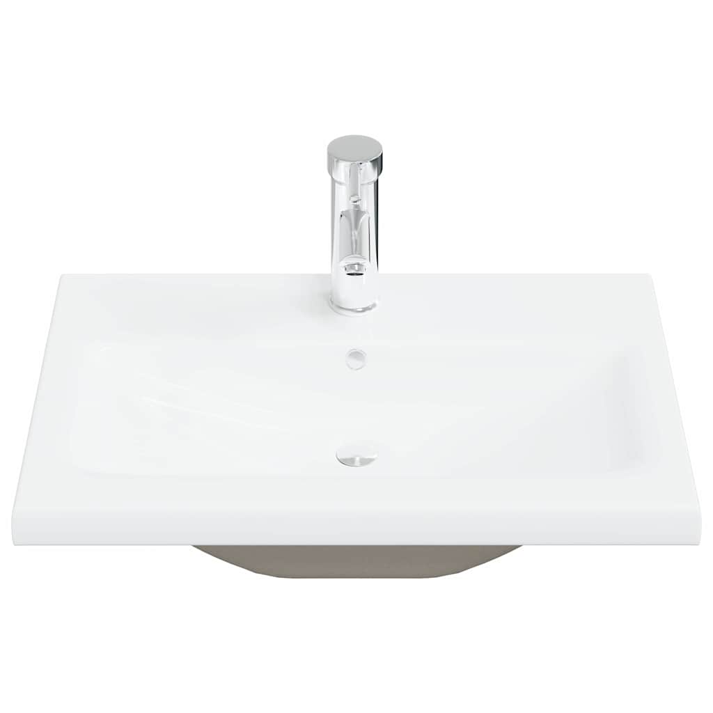 Vaskeskab Vægmonteret Sort Eg 60 X 39 X 62 Cm Konstrueret Træ - Billede 7