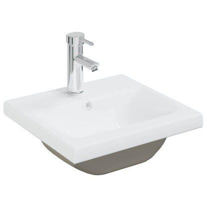 Vaskeskab Vægmonteret Sort Eg 41 X 39 X 62 Cm Konstrueret Træ - Billede 5