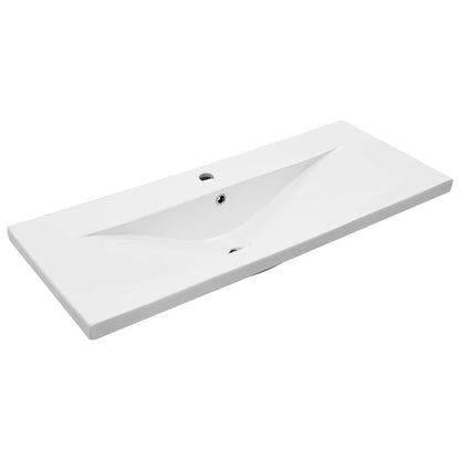 Vaskeskab Vægmonteret Sort Eg 100 X 39 X 62 Cm Konstrueret Træ - Billede 5