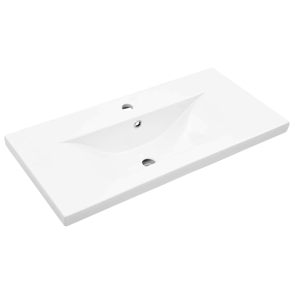 Vaskeskab Vægmonteret Sort Eg 80 X 39 X 62 Cm Konstrueret Træ - Billede 5