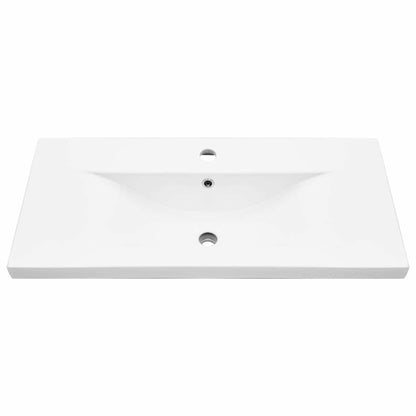 Vaskeskab Vægmonteret Sort Eg 80 X 39 X 62 Cm Konstrueret Træ - Billede 7