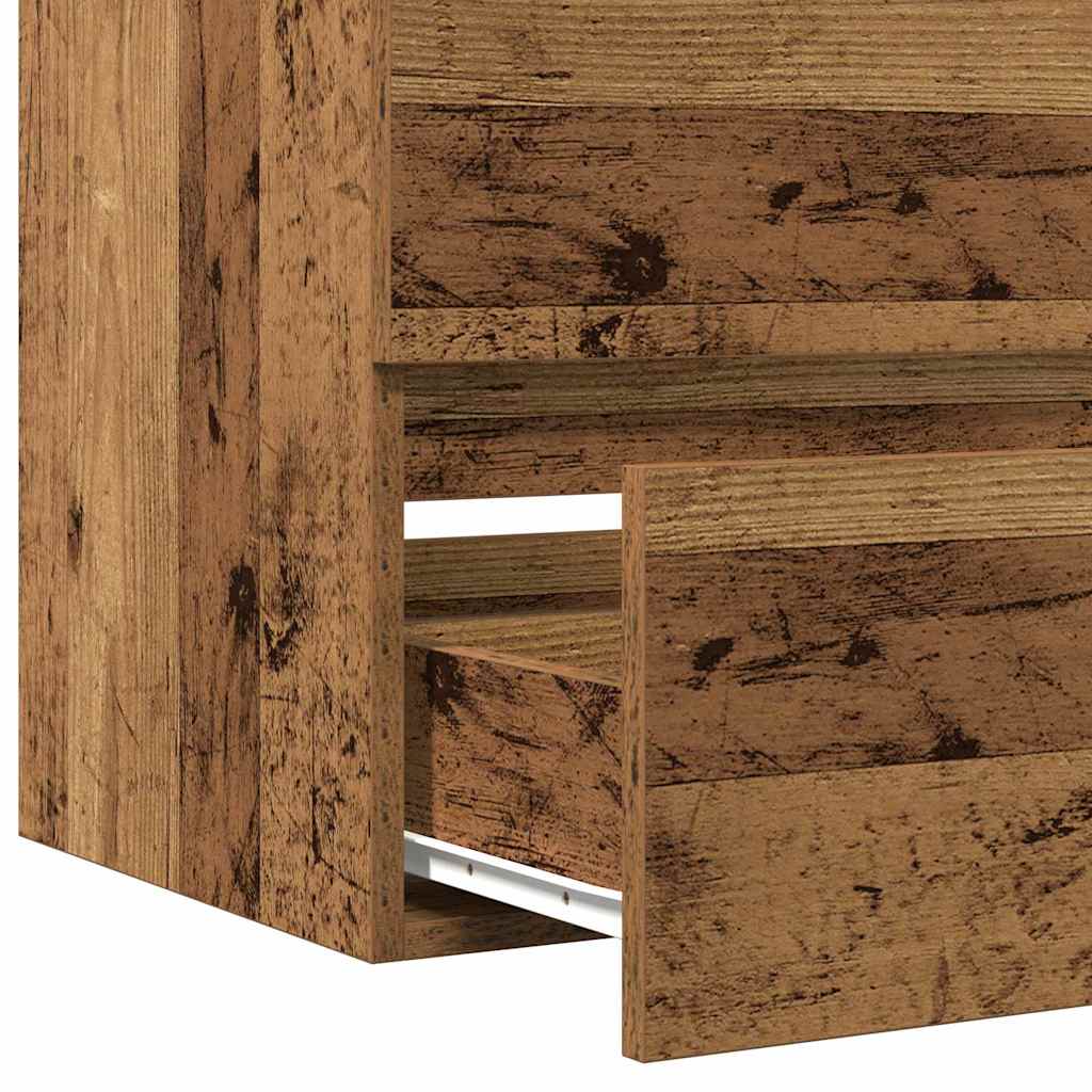 Vaskeskab Vægmonteret Sort Eg 41 X 39 X 62 Cm Konstrueret Træ - Billede 9