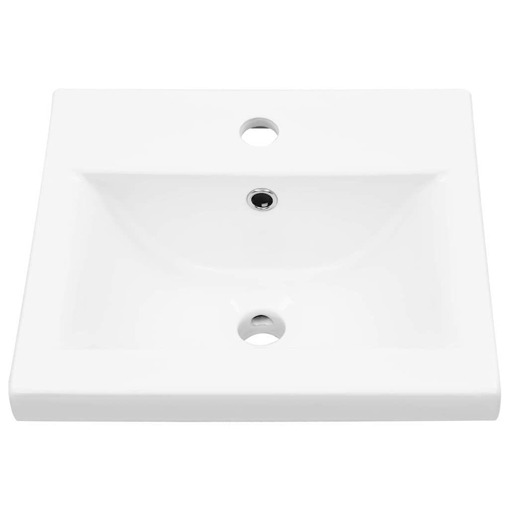 Vaskeskab Vægmonteret Sort Eg 41 X 39 X 62 Cm Konstrueret Træ - Billede 7