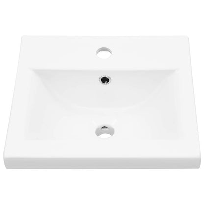 Vaskeskab Vægmonteret Sort Eg 41 X 39 X 62 Cm Konstrueret Træ - Billede 7