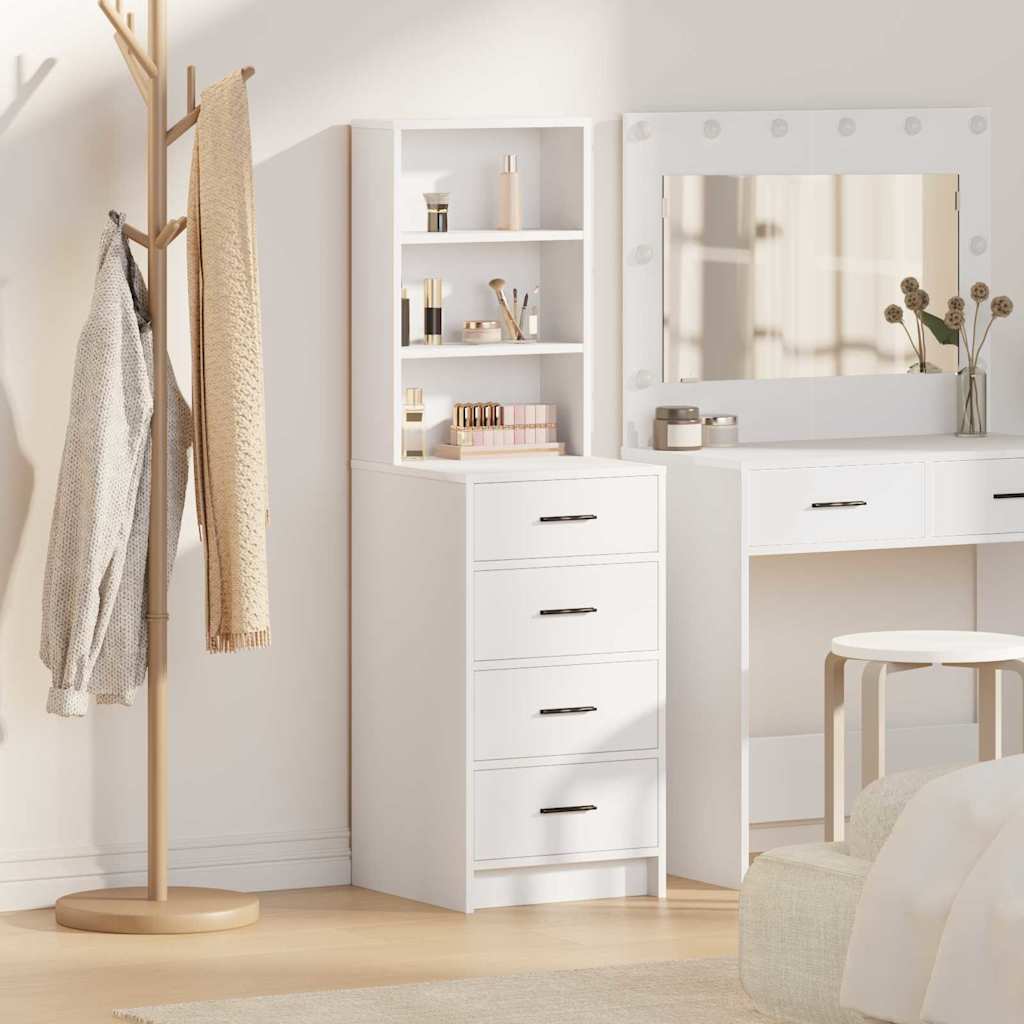 Highboard 40 X 41 X 135 Cm Konstrueret Træ - Hovedbillede