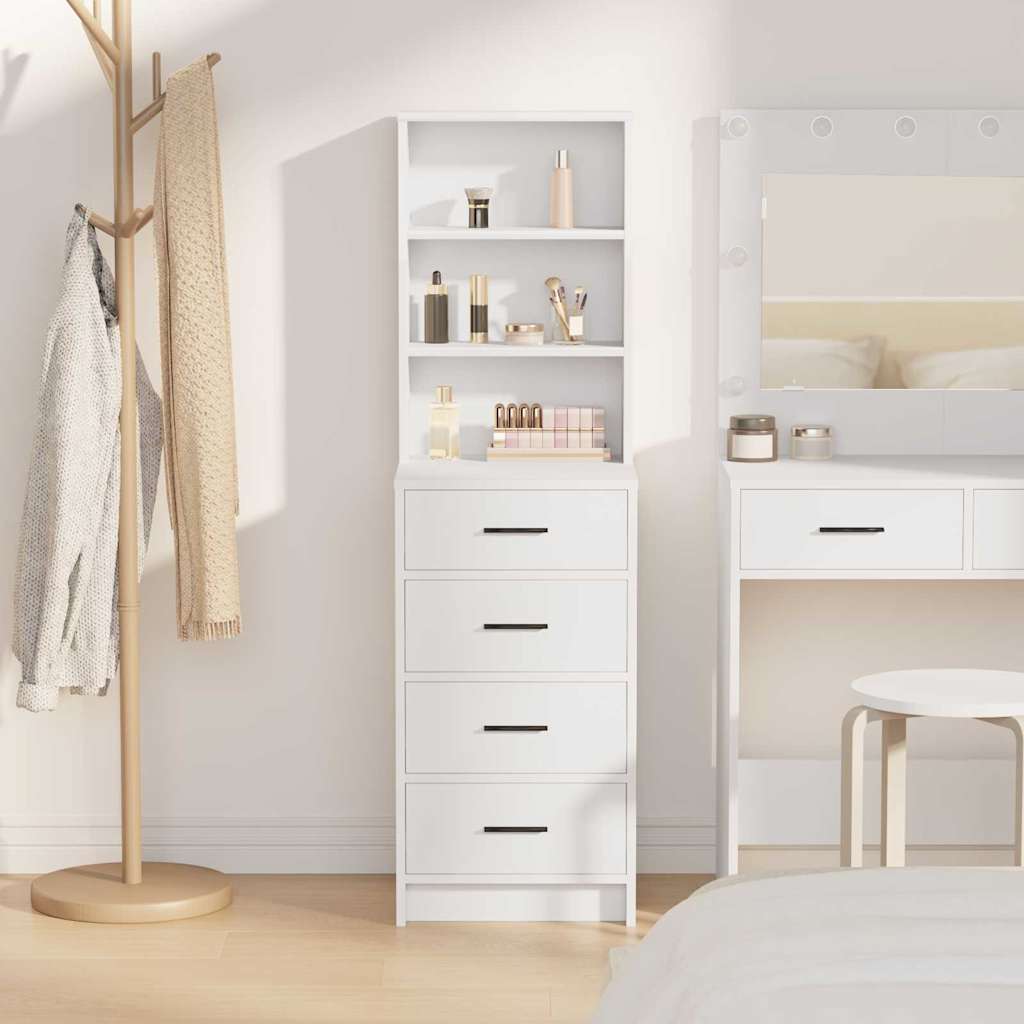 Highboard 40 X 41 X 135 Cm Konstrueret Træ - Billede 4