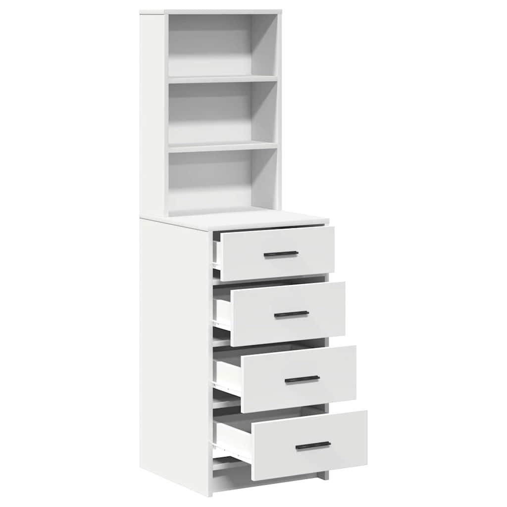 Highboard 40 X 41 X 135 Cm Konstrueret Træ - Billede 5