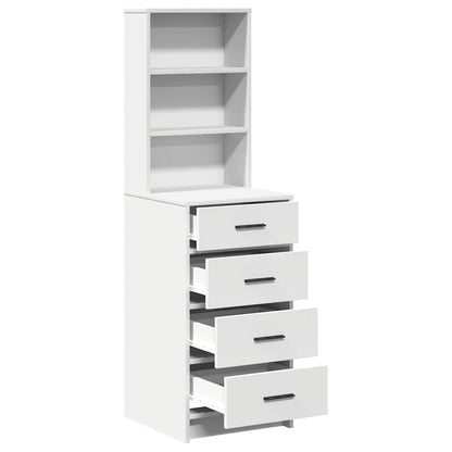 Highboard 40 X 41 X 135 Cm Konstrueret Træ - Billede 5