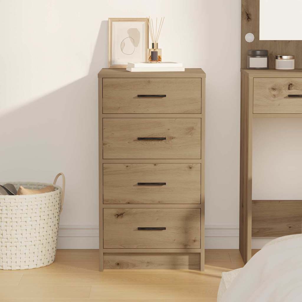 Sideboard 40 X 41 X 75 Cm Konstrueret Træ - Billede 4