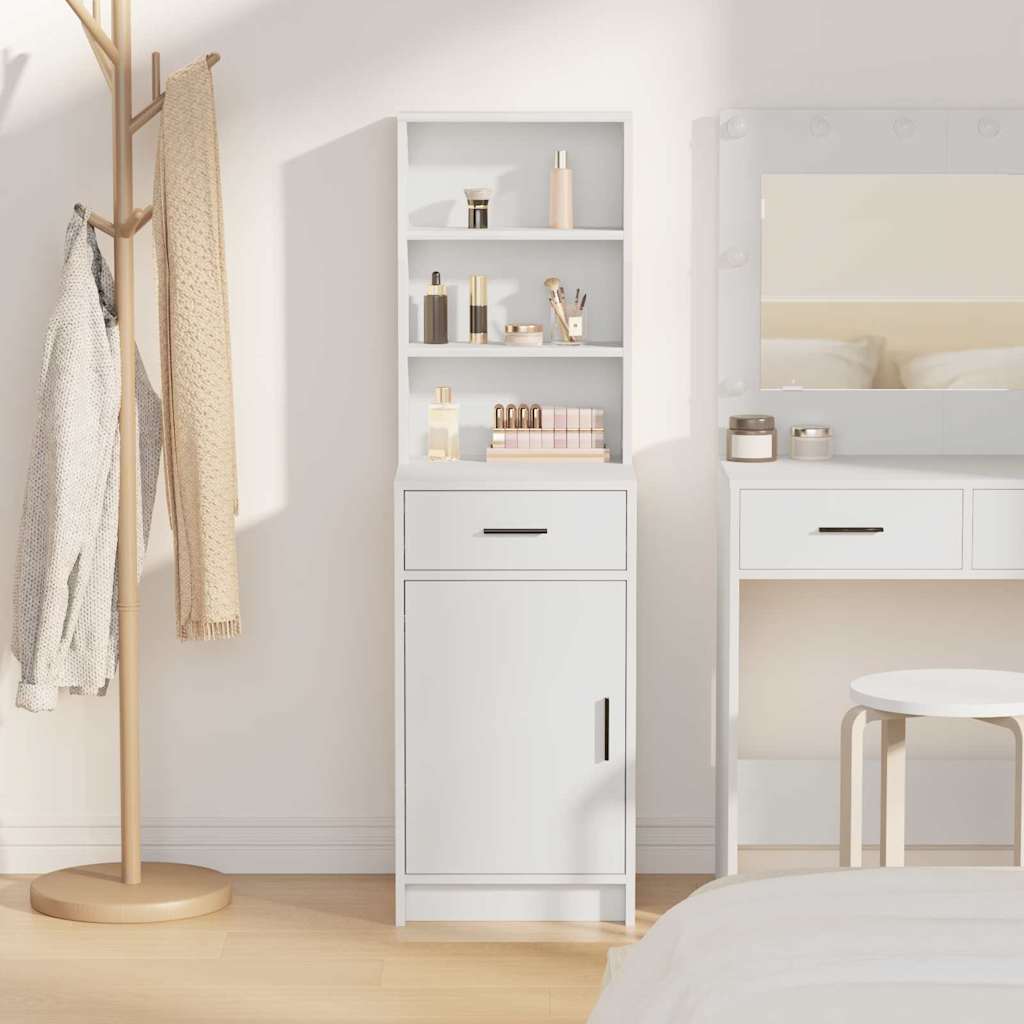 Highboard 41 X 40 X 135 Cm Konstrueret Træ - Billede 4