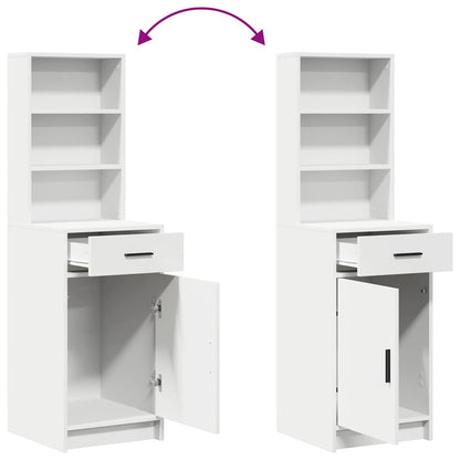 Highboard 41 X 40 X 135 Cm Konstrueret Træ - Billede 12