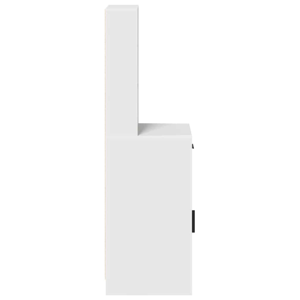 Highboard 41 X 40 X 135 Cm Konstrueret Træ - Billede 7