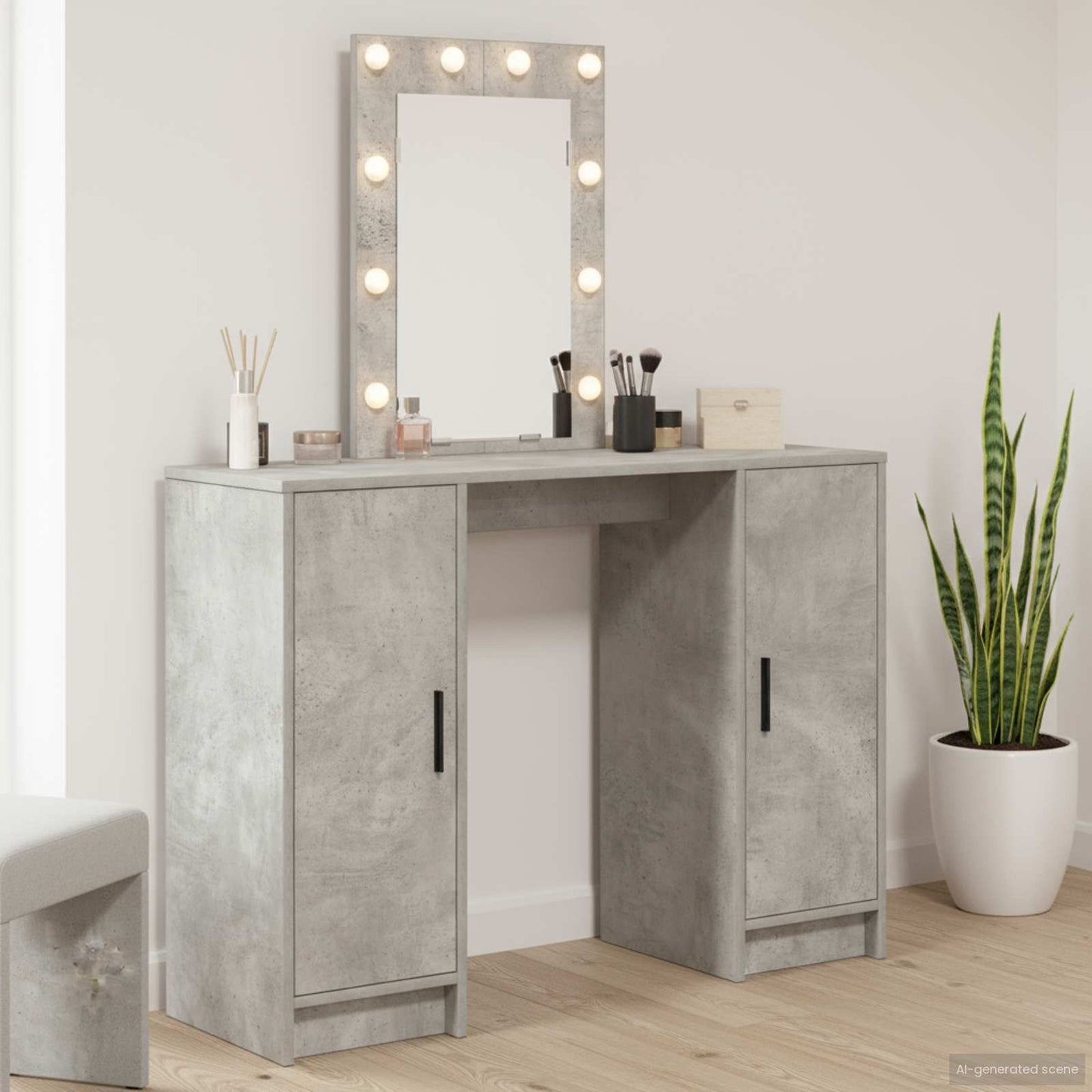 Klædeskab 102 X 33 X 135 Cm Konstrueret Træ - Hovedbillede